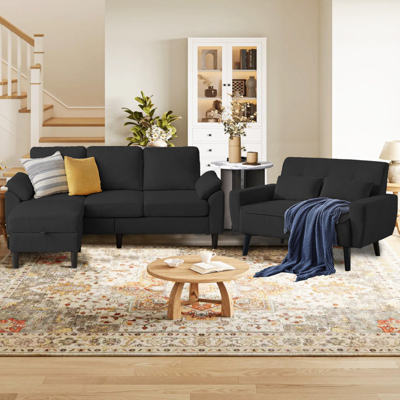George Oliver Lamaya 3 - Piece Living Room Set & Reviews | Wayfair
